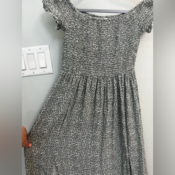 Floerns Women's Boho Floral Print Off Shoulder Split Long A Line Dress - Picture 8 of 13